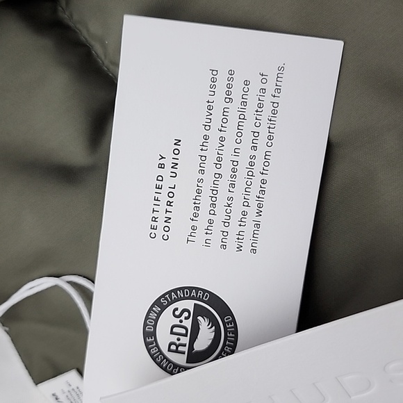 Hudson North Men's Olive Green Down Winter Hooded Puffer Parka  Coat Sz Medium - Picture 7 of 15